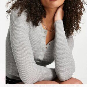 Free People Light Gray Henley